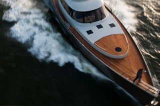 AY74 yacht - view from above